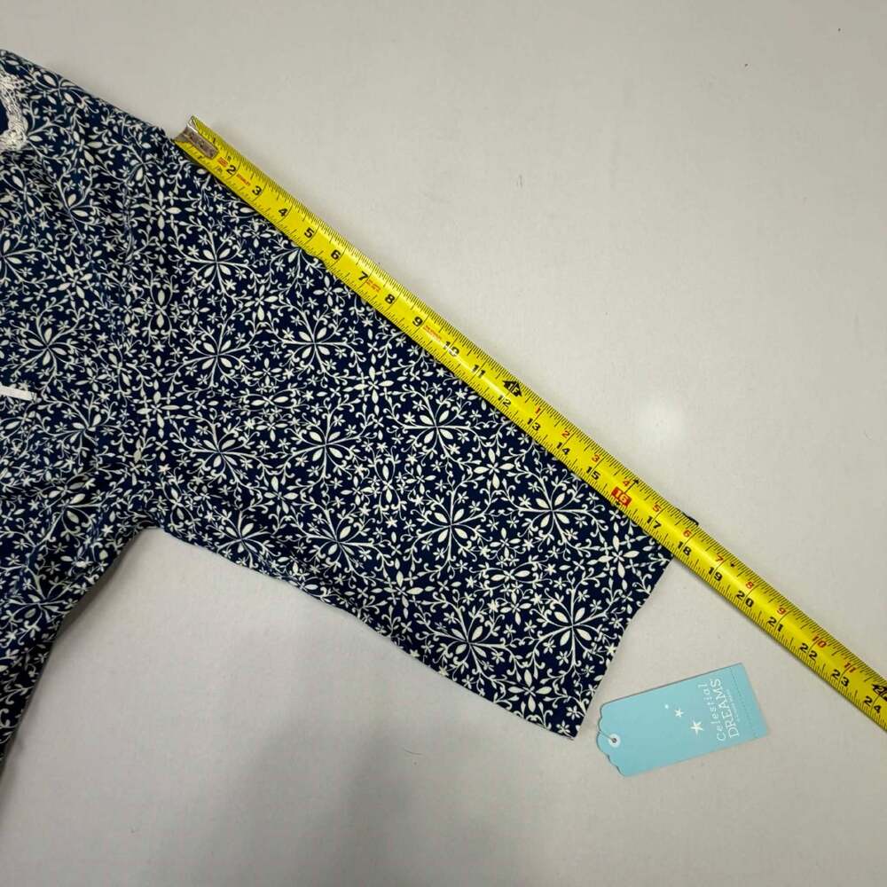 Celestial Dreams Women's Button-Front Floral Pajama Set - Picture 7 of 16